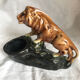 Zoomorphic lion ceramic egg cup