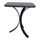 Pair of BS Style side tables in black oak and iron.
