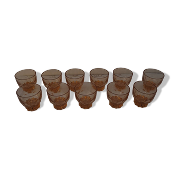Verres 50's ligne art déco