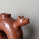 Handmade terracotta vase pottery Mexico