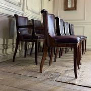 Set of 4 Art Deco chairs and 4 armchairs in rosewood, circa 1930
