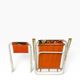 Vintage orange folding beach/camping chair