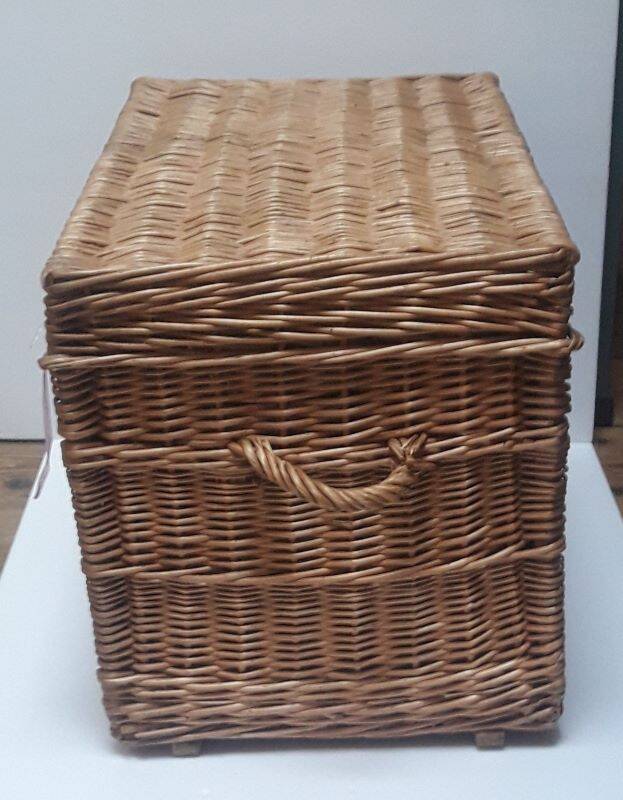 Wicker trunk L75xH53xD48 vintage