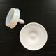 White opaline pot