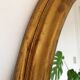 Vintage oval giltwood mirror – Hollywood Regency, Belgium, 1970s