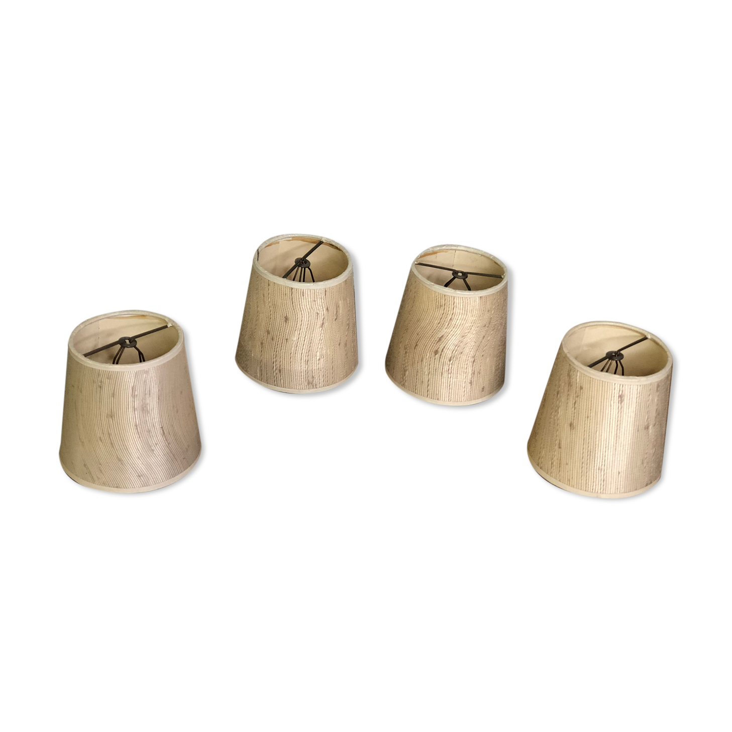 Lot de 4 petits abat jours à pince