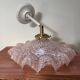 Pink Clichy glass tilting wall light