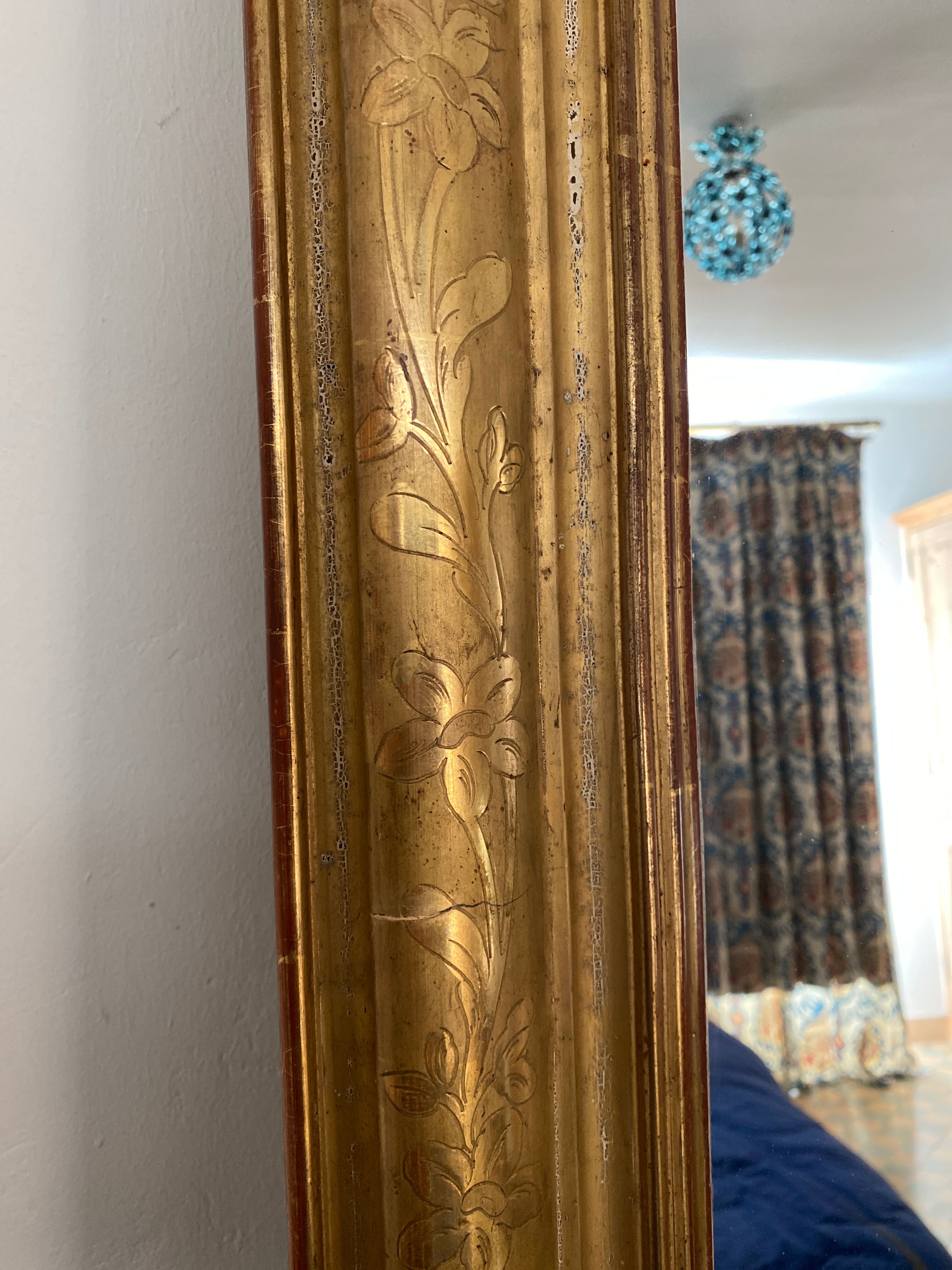 Louis Philippe golden mirror 148 x 102 cm