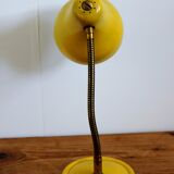 Lampe de bureau chevet vintage jaune année 50
