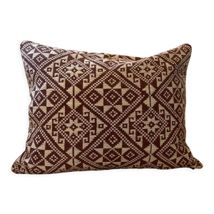 Coussin marron chocolat 40x50 cm