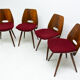 Lot de 4 chaises conçues par Frantisek Jirák pour Tatra Pravenec