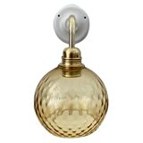 New electrified golden globe wall lamp