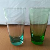 Set of 6 colored glasses