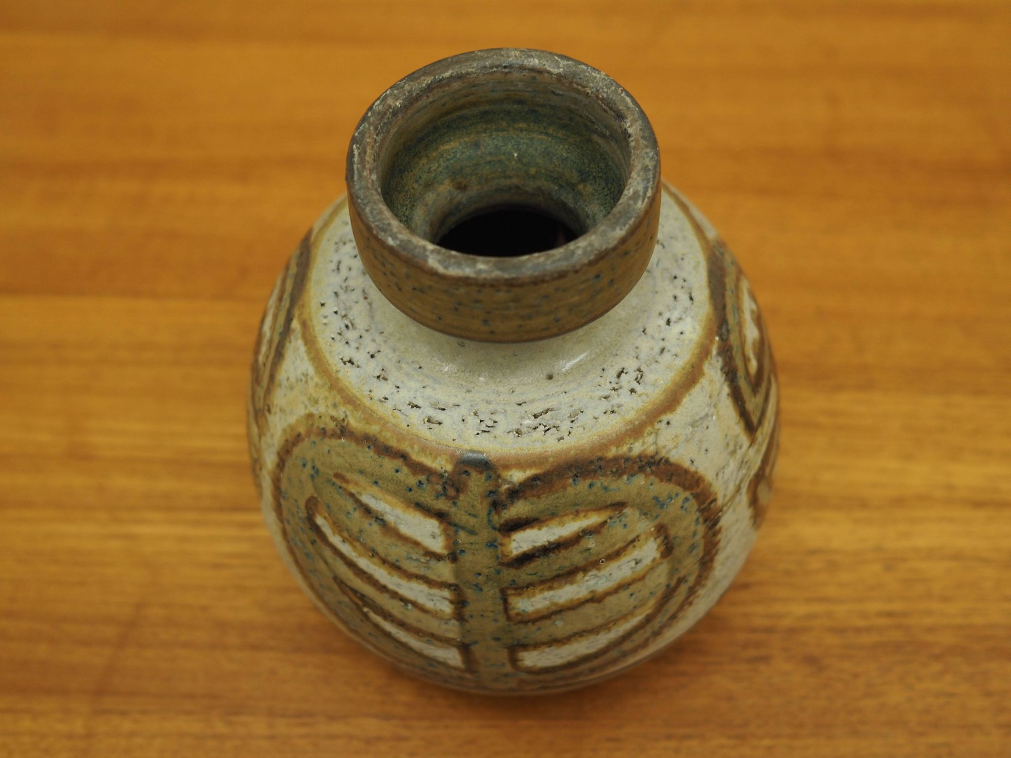 Vase en céramique, design danois, années 1970, production : Soholm