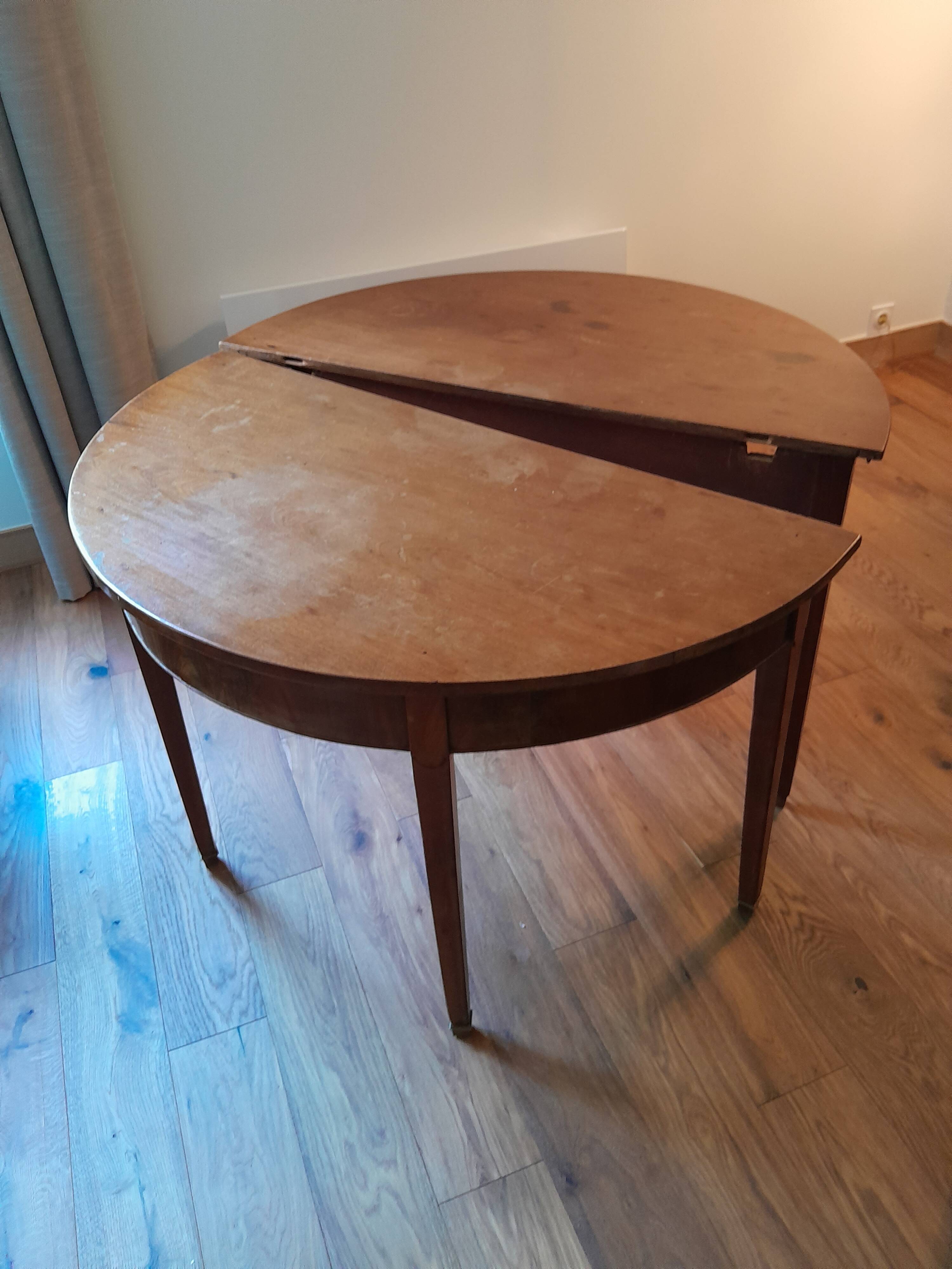 Louis XVI half-moon table