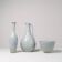 Mid-century modern three-piece ceramic set by Rörstrand, Gunnar Nylund, Sweden, 1950s.