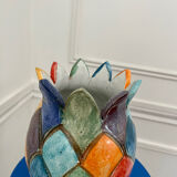 Colorful ceramic vase