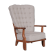 Guillerme et Chambron Mid-Century Oak Grand Repos Armchair