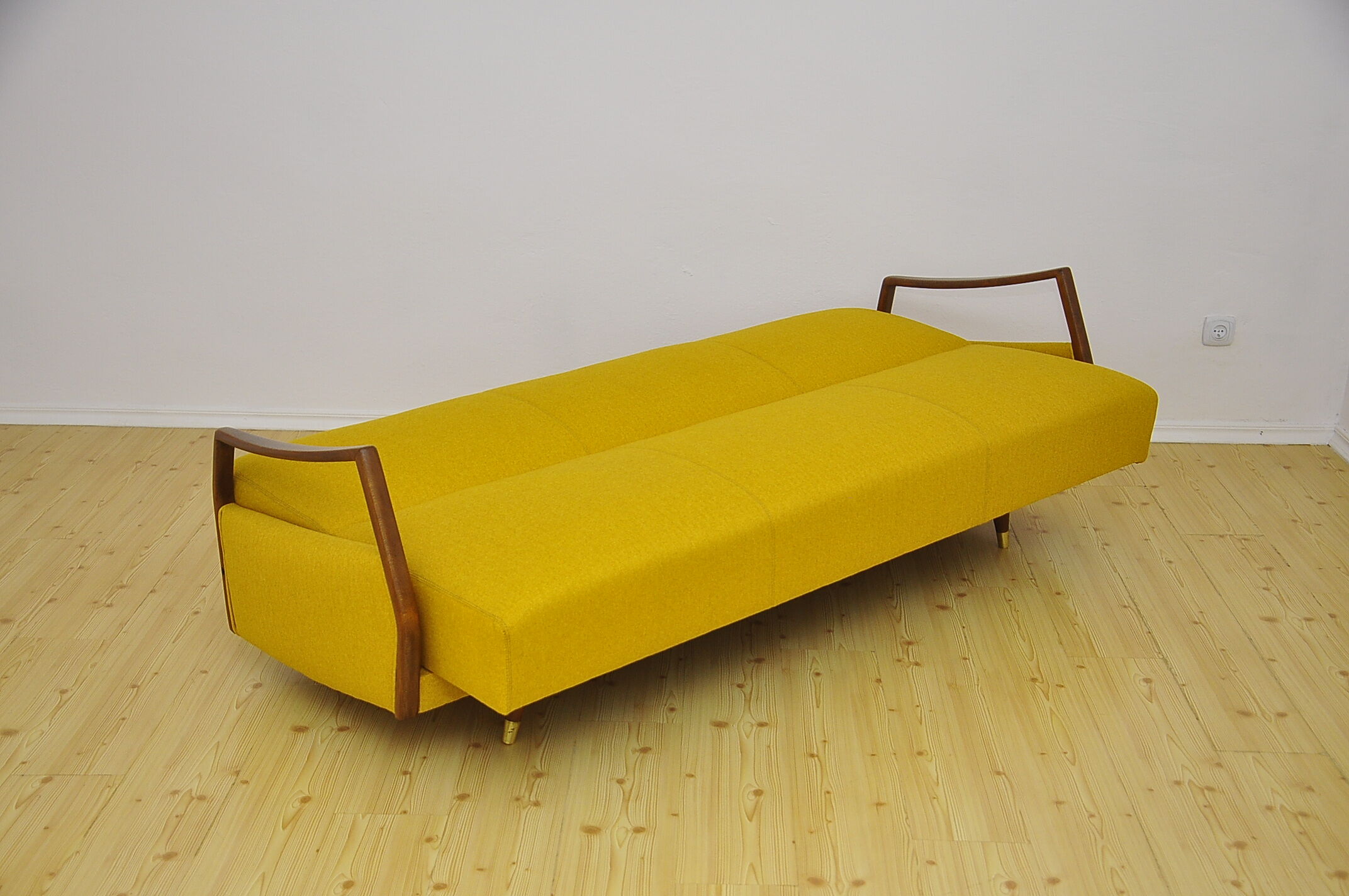 Daybed Sofa with fold-out function, 1950s