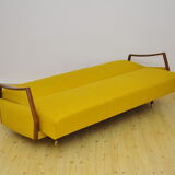 Daybed Sofa with fold-out function, 1950s