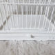 Vintage white cage for wooden decoration