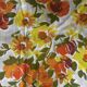 Superb vintage floral printed bolster cover from the seventies.