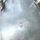 Footed pewter champagne cooler on claw feet with floral relief