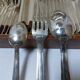 37-piece silver-plated metal cutlery set Art Deco