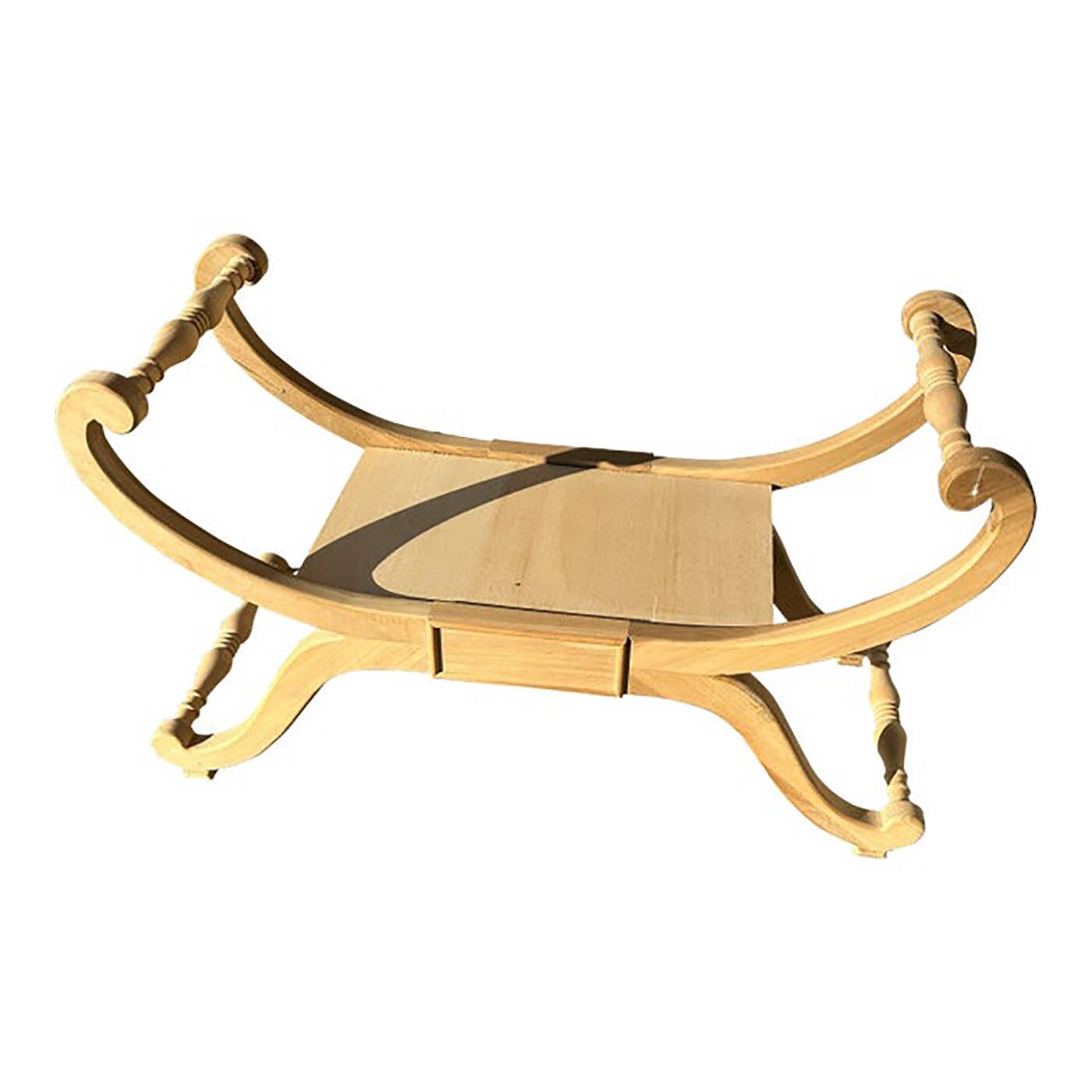 Natural Bedside Chair in Unpainted Wood