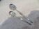 2 Christofle goldsmith mocha and coffee spoons, Duo model, 10 & 13.5cm