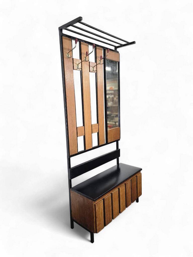 Porte-manteau vintage haut sur pied / porte-manteau de sol