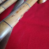 Vintage wooden coat rack imitation bamboo accordion 10 patères