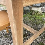 Rustic wooden farmhouse table