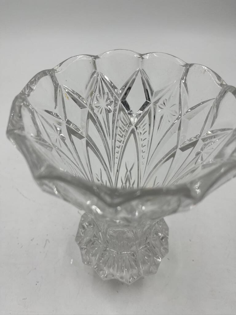 Cut crystal vase