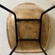 Chair in fibreglass and metal by René-Jean Caillette, stork, 1950 design.