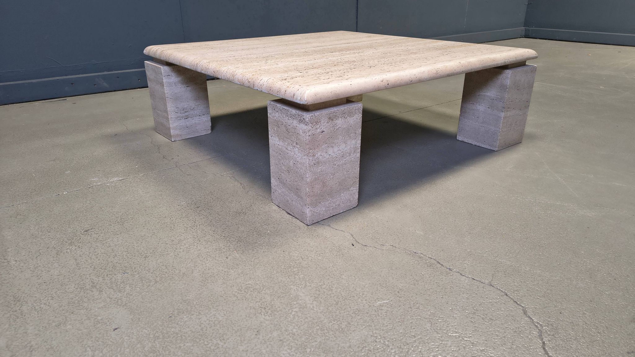 Travertine coffee table 1970s, Italy