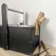 Wooden basket for the garden or workshop, folk art