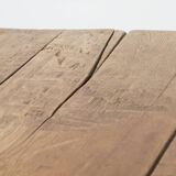 Square Antique Elm Dining Table