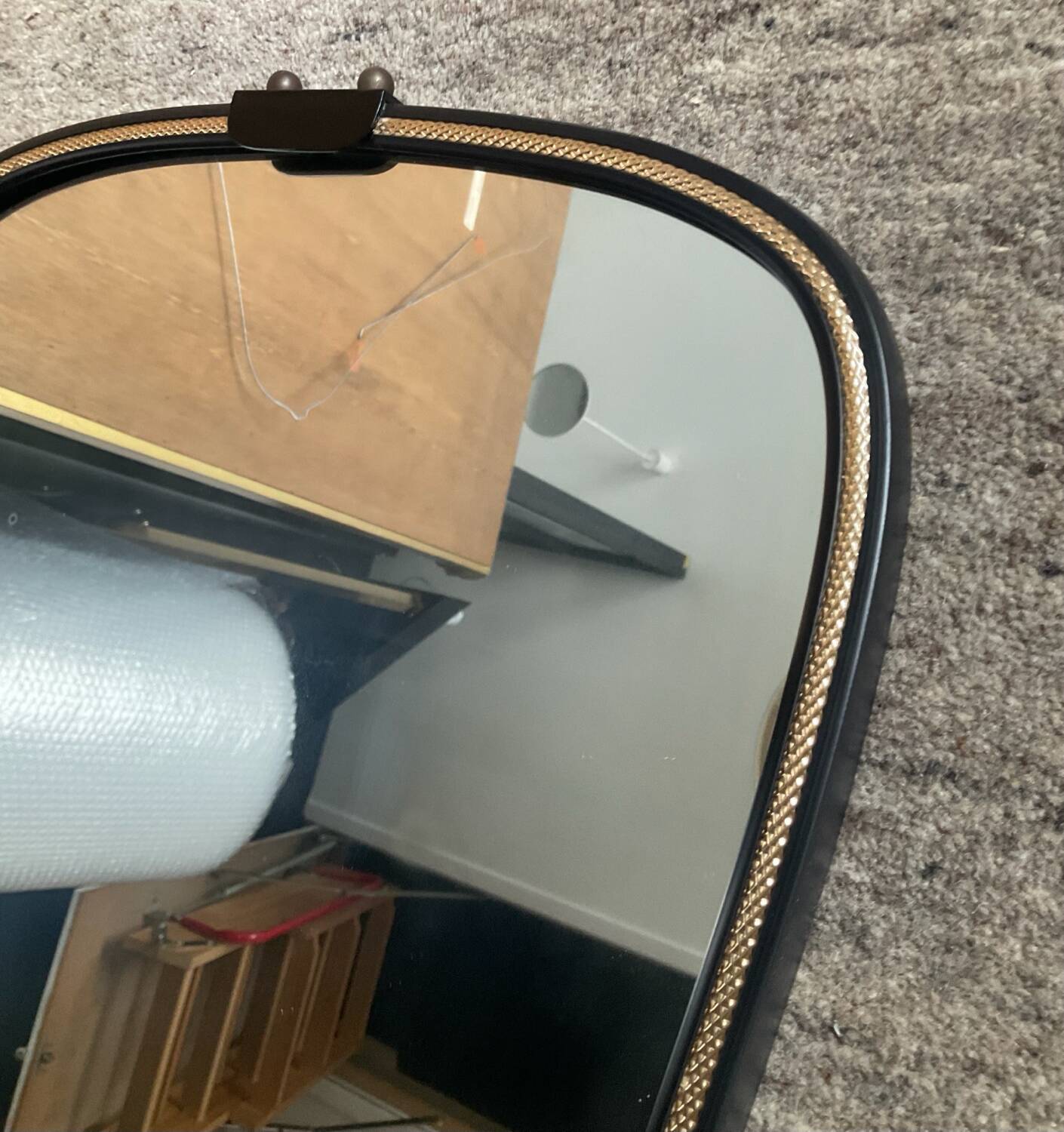 Miroir asymétrique forme libre des années 60-70