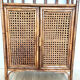Bamboo rattan bookshelf
