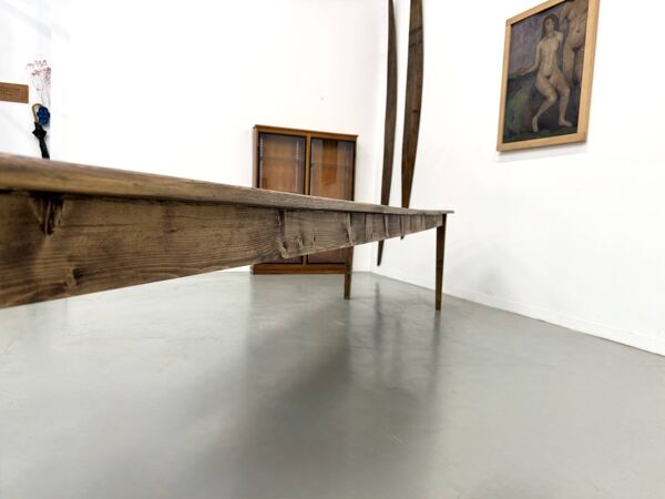 Table de Ferme XXL en Pin – Pieds Fuseaux – L367 cm