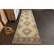 1970s Vintage Turkish Hand-Knotted Wool Cotton Orange Runner Rug 100x360