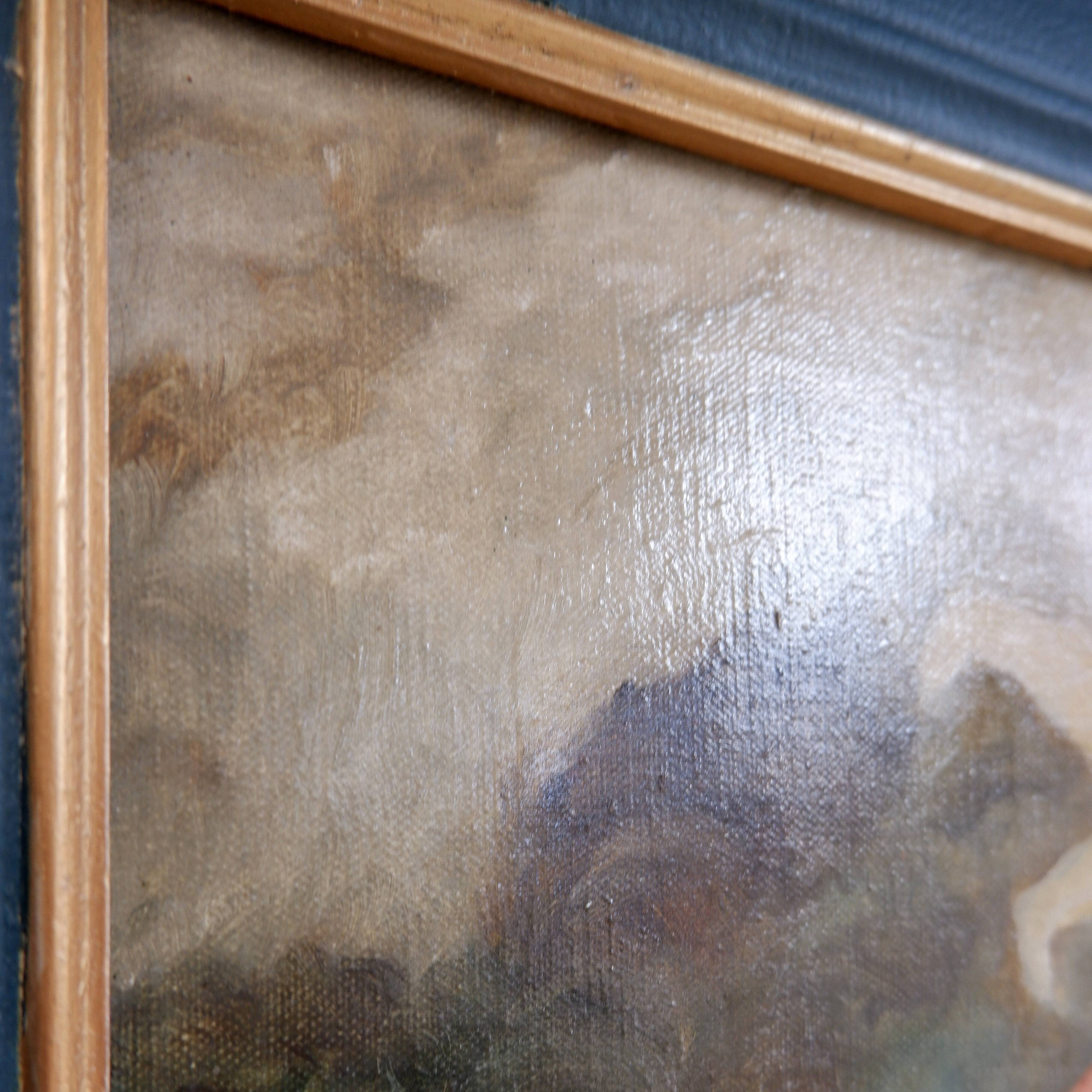 Painting on canvas signed J. Meirt