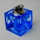 Magnifying lighter by Antonio Imperatore, blue murano glass, Italy, 1970