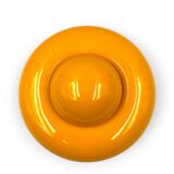 Sergio Asti, Yellow ceramic sculpture / box, Gabbianelli Italy ca. 1971