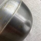 Pear-shaped ice bucket Large format brushed aluminum