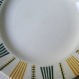 6 plates in Earthenware Digoin Sarreguemines, model Brigitte