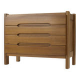 Maison Regain blond elm chest of drawers vintage circa 1970