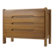 Commode en Orme blond Maison Regain vintage circa 1970
