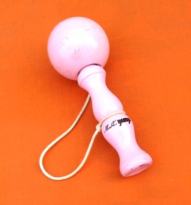 Wooden cup and ball game